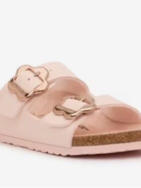 Birkenstock Arizona Flower Buckle Slide Sandal - Kids'